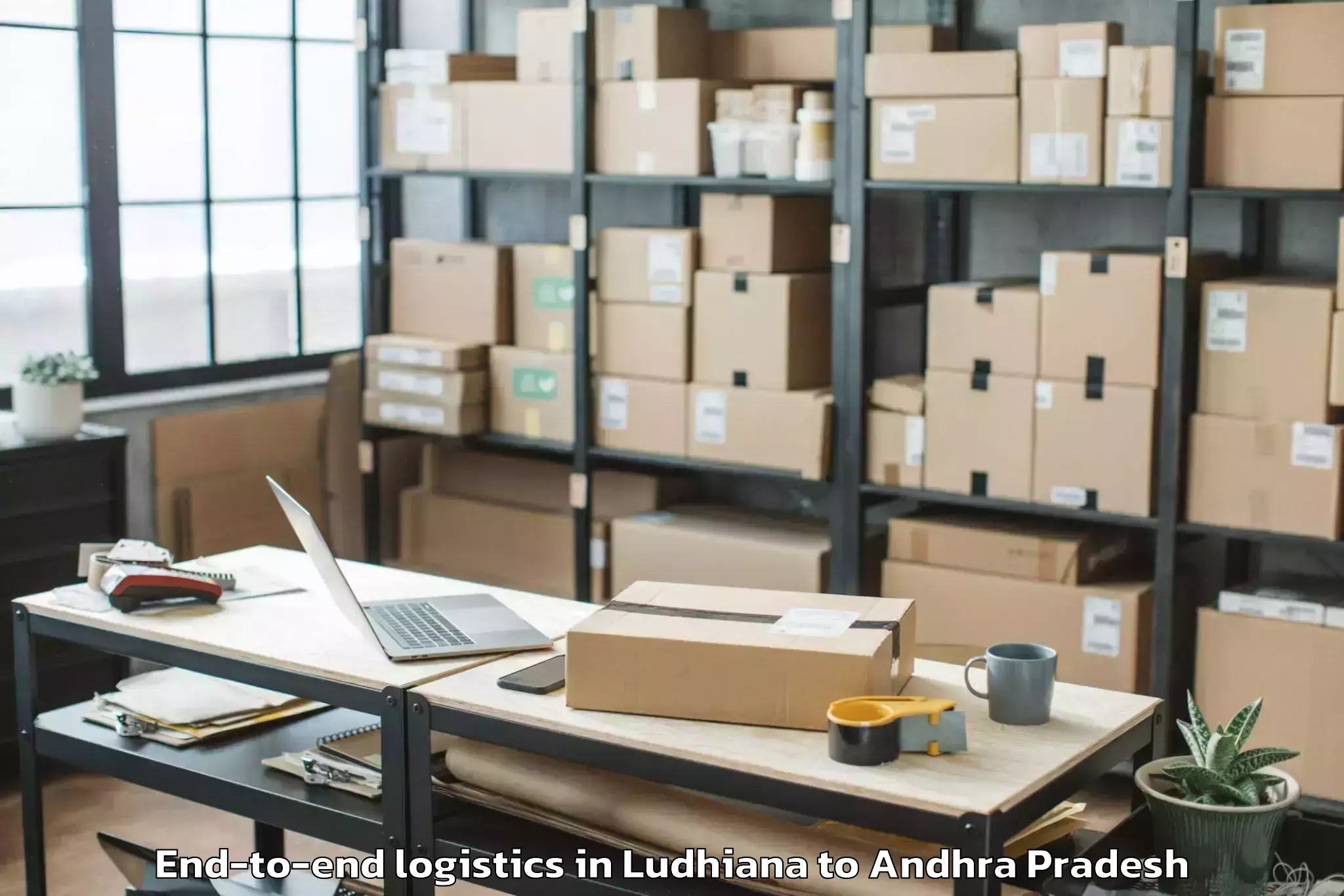 Affordable Ludhiana to Avanigadda End To End Logistics